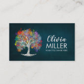 Carte De Visite Arbre de vie - Aquarelle (Devant)