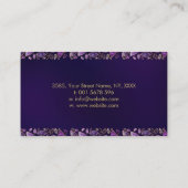 Carte De Visite Arbre de vie carré - Améthyste et Fluorite (Dos)