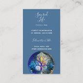 Carte De Visite Arbre de vie | Céleste (Dos)