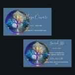 Carte De Visite Arbre de vie | Céleste<br><div class="desc">Arbre de vie,  symbole stylisé qui fusionne le sacré et la science de l'harmonie de l'environnement. J'espère que vous l'aimez : -) Merci beaucoup pour votre recherche,  Margaret ❤️ ... ... .. #TreeofLife #yogainstructor #massagekinist #mystical #newage #mandala# méditation #nature #counselling #environnement, </div>