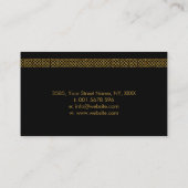 Carte De Visite Arbre de vie celtique - Yggdrasil - Emerald Green (Dos)