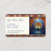 Carte De Visite Arbre de vie coloré (Dos)