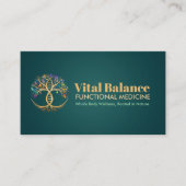 Carte De Visite Arbre de vie Double Hélix ADN médecine fonctionnel (Devant)