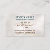 Carte De Visite Arbre de vie Double Hélix ADN médecine fonctionnel (Dos)