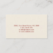 Carte De Visite Arbre de vie éléphant  (Dos)