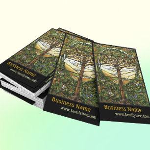 Carte De Visite Arbre de vie/Fenêtre en verre tendu Tiffany