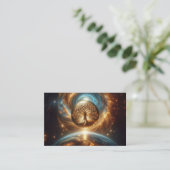 Carte De Visite Arbre de vie Galaxy Golden (Debout devant)
