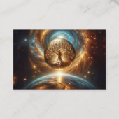 Carte De Visite Arbre de vie Galaxy Golden (Devant)