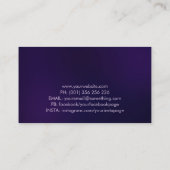 Carte De Visite Arbre de vie - Geode Agate Feuilles (Dos)