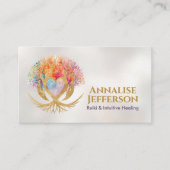 Carte De Visite Arbre de vie - L'Embrace du guérisseur (Devant)