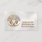 Carte De Visite Arbre de vie - L'Étreinte de la guérisseuse (Devant)