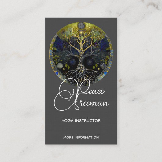 Carte De Visite Arbre de vie | Luna (Devant)