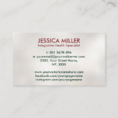 Carte De Visite Arbre de vie - Médecine fonctionnelle (Dos)