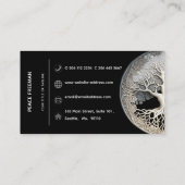 Carte De Visite Arbre de vie | Moderne (Dos)