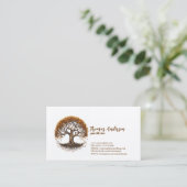 Carte De Visite Arbre de vie moderne Wellness Life Coach (Debout devant)