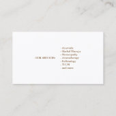 Carte De Visite Arbre de vie moderne Wellness Life Coach (Dos)