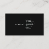 Carte De Visite Arbre de vie moderne Wellness Life Coach (Dos)