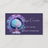 Carte De Visite Arbre de vie | Nuit étoilée (Devant)