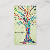 Carte De Visite Arbre de vie professionnel vert (Devant)