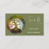 Carte De Visite Arbre de vie | Saisons (Devant)