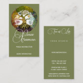 Carte De Visite Arbre de vie | Saisons (Devant / Derrière)