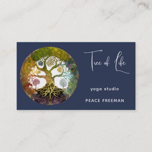 Carte De Visite Arbre de vie | Saisons (Devant)