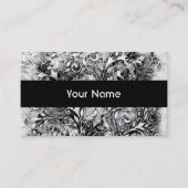 Carte De Visite Arbre De Vie - Spirales Feuille Grunge Style 1 (Devant)