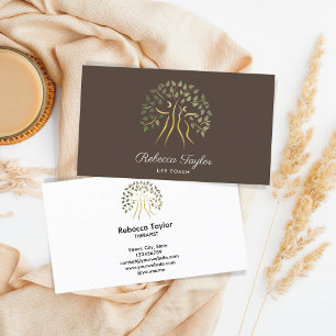 Carte De Visite arbre de vie thérapeute vie coach fitness santé