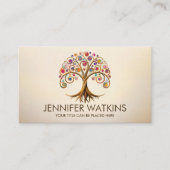 Carte De Visite Arbre de vie - tourbillon spiral (Devant)