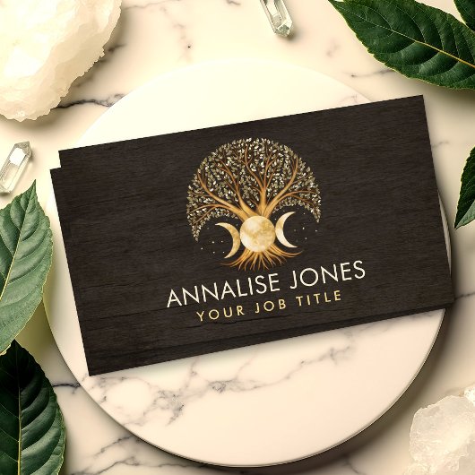 Carte De Visite Arbre de vie - Triple Lune