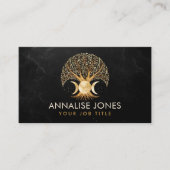 Carte De Visite Arbre de vie - Triple Lune (Devant)