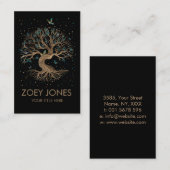 Carte De Visite Arbre de vie - Yggdrasil (Devant / Derrière)