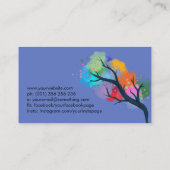 Carte De Visite Arbre de vie - Yggdrasil - Aquarelle (Dos)