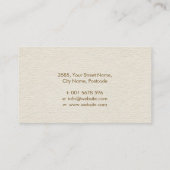 Carte De Visite Arbre de vie - Yggdrasil - Feuilles de marbre et d (Dos)