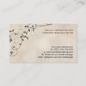 Carte De Visite Arbre de vie - Yggdrasil - Feuilles turquoise (Dos)