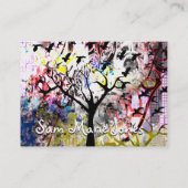 Carte De Visite Arbre de ville grungé - Lite (Dos)