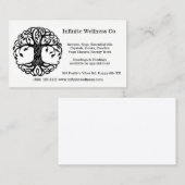 Carte De Visite Arbre des cadeaux métaphysiques de librairie de la (Devant / Derrière)