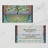 Carte De Visite Arbre des coeurs et de l'amour de la vie (Devant / Derrière)