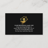 Carte De Visite Arbre des outils de construction d'échelle de toit (Dos)