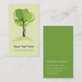 Carte de visite Arbre Dessin (Devant / Derrière)