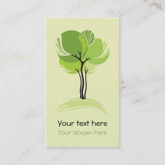 Carte de visite Arbre Dessin (Devant)