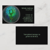 Carte De Visite Arbre d'harmonie de yoga de la vie (Devant / Derrière)