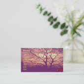 Carte De Visite Arbre d'hiver (Debout devant)