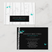 Carte De Visite *~* Arbre Docteur Oiseaux Bleus Arboriste Birch Tr (Devant / Derrière)