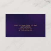 Carte De Visite Arbre d'or de la vie - Évolution (Dos)