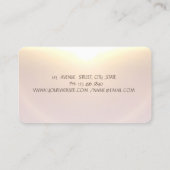 Carte De Visite Arbre d'or femmes Silhouette Abstrait (Dos)