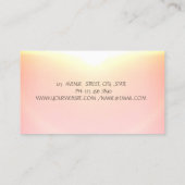 Carte De Visite Arbre d'or femmes Silhouette Yoga brillant (Dos)