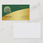 Carte De Visite Arbre d'or Garderie de pelouse et paysage (Devant / Derrière)