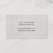 Carte De Visite Arbre d'or, instructeur de yoga, aspect tissu (Dos)