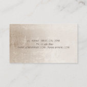 Carte De Visite Arbre d'or professionnel femmes Silhouette Yoga (Dos)